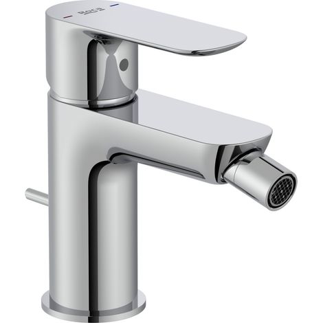 ROCA Mitigeur bidet CALA, ouverture eau froide (économie d'eau) avec vidage, Chromé (1/2)