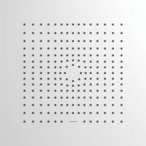 Hansgrohe Raindance E - Soffione doccia, 40x40 cm, bianco opaco 26252700