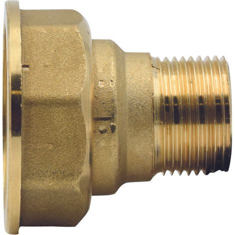 Dado e codolo girevole con raccordo 1"1/2 - 2"MF in ottone
