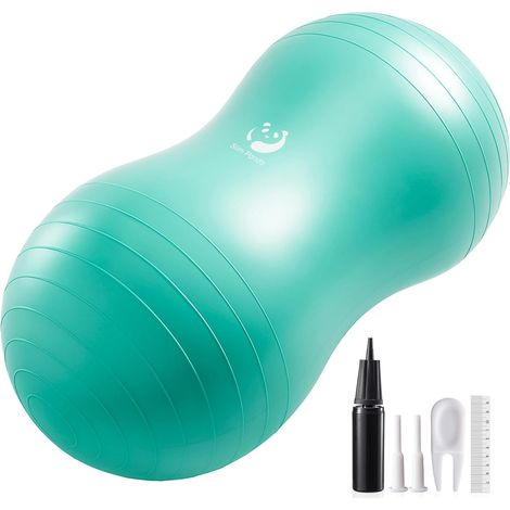 Slim Anti-Éclatement Sensoriel Peanut Ball 100x50 CM, Ballon Pilate pour Enfants Thérapie pour l'Autisme, Travail Accouchement Et Renforcement De La Sangle Abdominale (1/5)