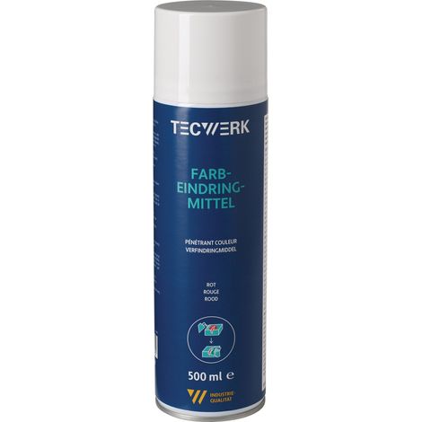 Penetrante  de  color  rojo  500ml  spray  TECWERK (1/2)
