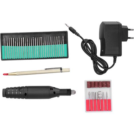 Meuleuse électrique à vitesse réglable, stylo à graver électrique + accessoires (kit de 60 pièces), norme européenne 100-240 V CA (1/5)