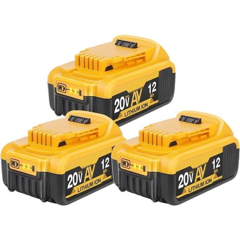 Ersatzakku für DEW 20V 12,0Ah DCB180 DCB181 Akku für Bohrmaschinen/Elektrowerkzeuge (1/2)
