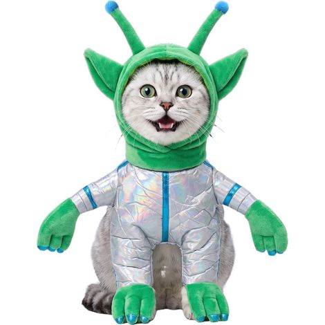 Costume D'Extraterrestres pour Animal Astronaute Extraterrestre Lavable (1/5)