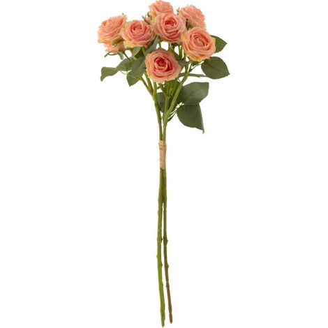 Bouquet de Fleurs Artificielles "12 Roses" 60cm Rose Clair