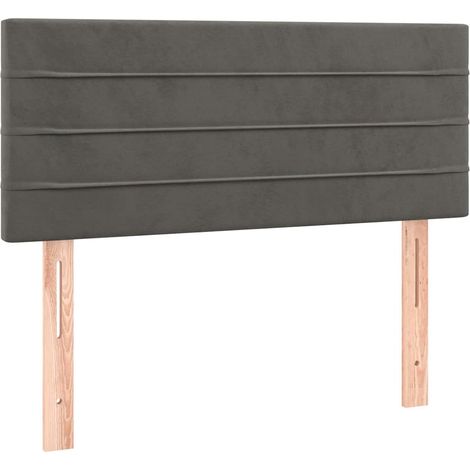 Maison Exclusive - Testiera Grigio Scuro 90x5x78/88 cm in Velluto (1/5)