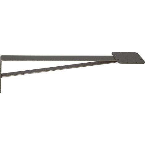 Equerre fixation en façade anthracite 60 cm (1/3)