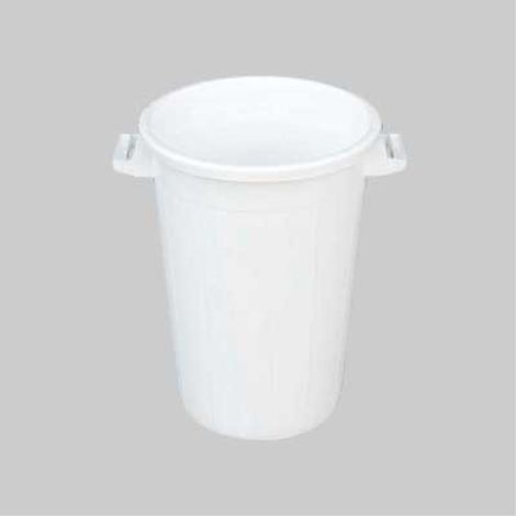 Bidone per rifiuti bianco 50 lt - ø 44x45h