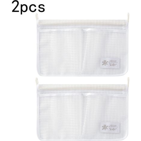 Sac de rangement en maille pour réfrigérateur, sac suspendu à Double compartiment pour assaisonnement ménager 2pcs (1/5)
