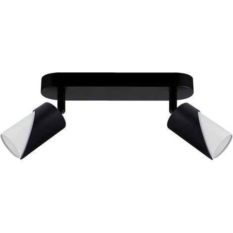 Faretto da parete e soffitto ZEBRA SPT GU10 2L nero/bianco (1/2)