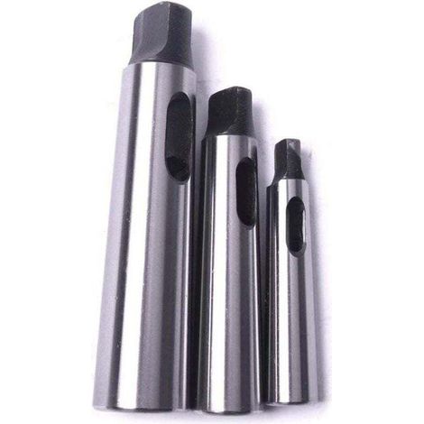 Cône Morse douille de perçage Réduction adaptateur pour tour de fraisage (MT1 à MT2, MT3 à MT2, MT3 à MT4,3pcs) (1/5)