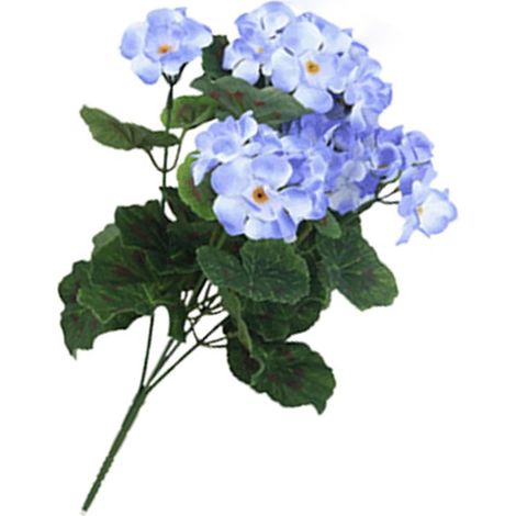 1 fleur artificielle pour décoration extérieure, géranium en soie, fausse plante pour décoration de table de mariage, jardin, maison, bleu (1/5)