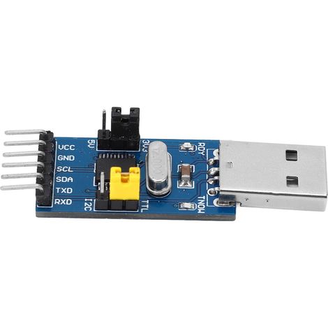 Convertisseur USB vers I2C IIC UART avec câbles Dupont, module adaptateur série TTL pour téléchargement (1/5)