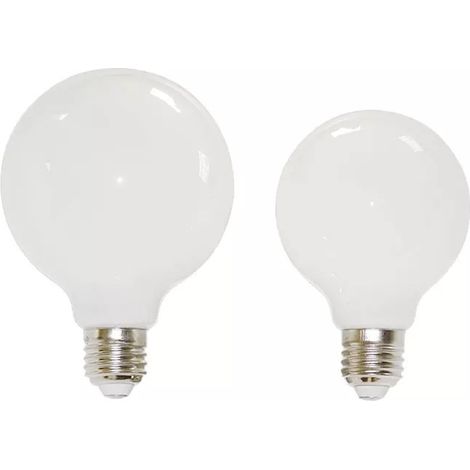 2 lampadine LED a forma di sfera del drago, bianco latte, G95, E27, lampadine a risparmio energetico per uso domestico, 7 watt/9 watt, 2700K (bianco caldo) (1/5)
