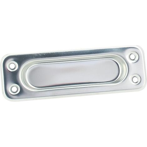 Poignée cuvette rectangle acier inoxydable 98 x 32 mm - DEVISMES (1/2)