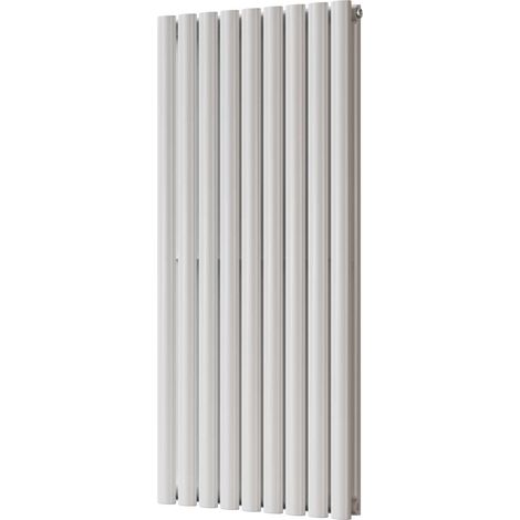 Omeara - White Vertical Radiator H1200mm x W522mm Double Panel