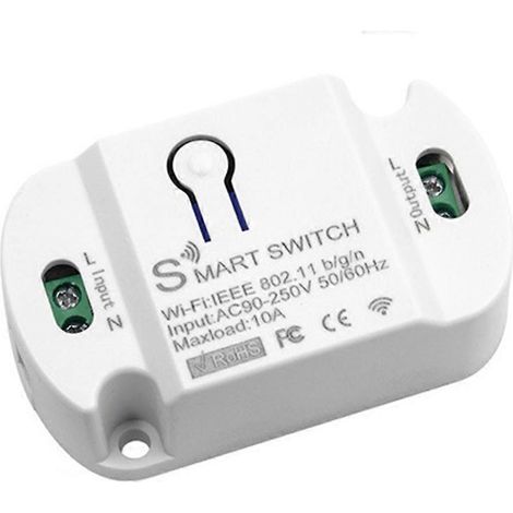 Tuya 10A WLAN-Smart-Schalter, drahtloser Timer, LED-Beleuchtung für Smart Home, Sprachsteuerungs-App, Automatisierungsmodul (1/5)