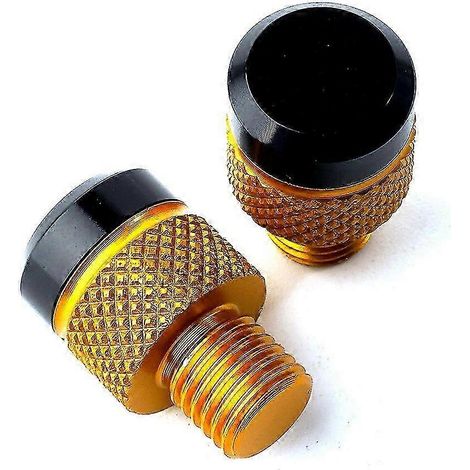 Accessoires moto pour BMW S1000R S1000XR S 1000 RS 1000 XR 2021 2022 : bouchons de rétroviseurs en aluminium CNC M101,25, vis et boulons, couleur : or (sans logo). (1/4)