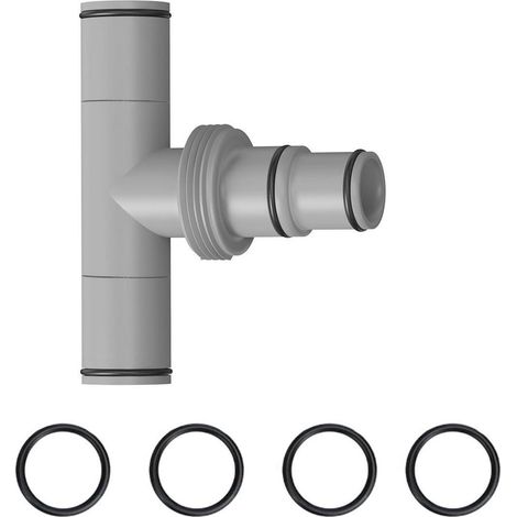 T-Stück Schlauchverbinder für Pool Ø38/32mm mit Dichtringen