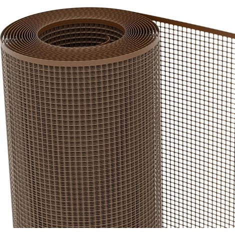 Rete Plastica Balcone Quadra Tenax Hdpe Marrone H 10 x 10 mm 5 ml 100 cm (1/5)