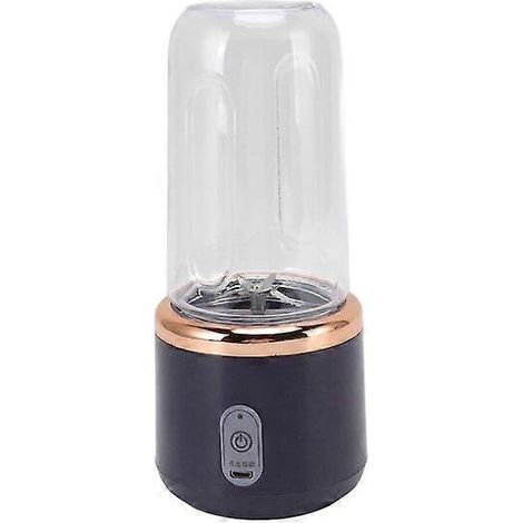 Extracteur de jus portable à six lames, capacité de 300 ml, blender à fruits rechargeable par USB