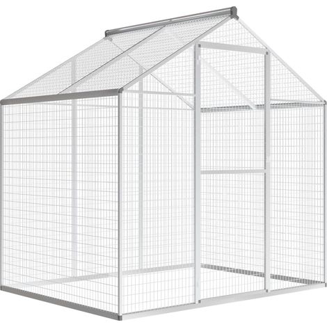 Voliera da esterno struttura in alluminio cm 194 uccelli 020000057