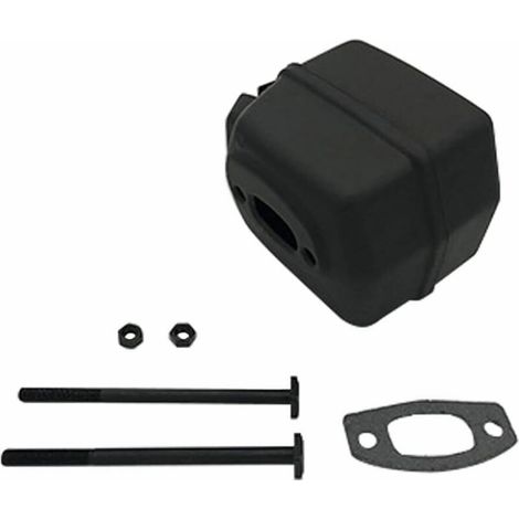Silencieux d'échappement avec vis et joint - Pièces de rechange pour moteur de tronçonneuse - Silencieux de rechange - Compatible avec les tronçonneuses Husqvarna (hus55) (1/5)