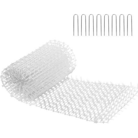 Tapis anti-chats noir de 4 m (13 pi), filet anti-chats avec picots, empêche les chats de creuser dans le jardin - Tapis répulsif pour animaux domestiques (chiens et chats) pour l'intérieur et l'extéri (1/5)