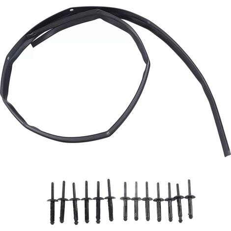BEBUSINGOTO Tira de sellado para capó delantero, sello para parachoques delantero con remaches 68051392AB, repuesto para Dodge Challenger 2008-2022 (1/5)