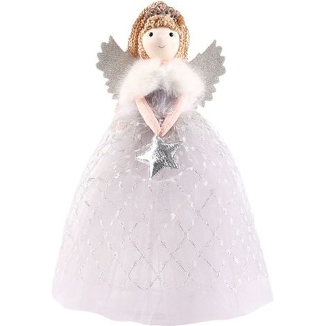 Décorations de Noël : adorable poupée ange petite fille, décoration de sapin de Noël, décoration d'ange pour sapin. (1/5)