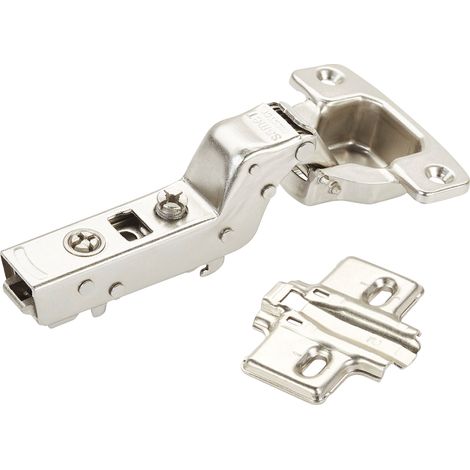 SOTECH Topfband MASTER T48 Innenanschlag 110° mit Dämpfer und Kreuzplatte mit Langlochverstellung (1/5)