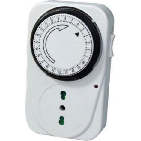 PRESA PRESE 230V 16A GIORNALIERA TEMPORIZZATA TIMER PROGRAMMABILE FE R 98663 (1/4)