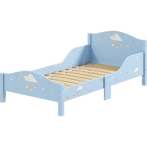AIYAPLAY Letto Montessori per Bambini 3-6 Anni, Forma di Nuvola in Legno, Blu (1/5)