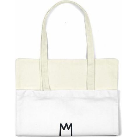 Sac Shopping Coton - 48 x 55 cm - Tote Bag Réutilisable À L'épaule - 1 Pièce (1/4)