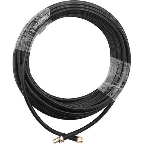 Câble d'extension d'antenne WiFi SMA de 10 m, câble coaxial RG58 à faible perte, compatible 2G/3G/4G LTE, haute qualité WHBYV (1/4)