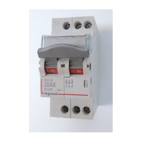 Interrupteur - sectionneur DX³ - IS 3P 400V - 20A - 2 modules LEGRAND 406457