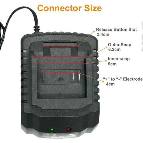 Chargeur de batterie au lithium Mowis 18 V 20 V 21 V pour tronçonneuse, clé à chocs et outils électriques. (1/4)