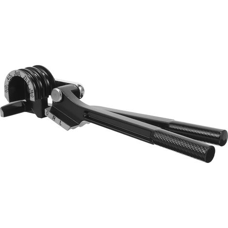 Cintreuse de Tubes Manuelle 3 Fentes pour Cuivre et Aluminium 6/8/10 Mm, Outil de Cintrage 180° sans Effort, Compatible Climatisation, Acier Carbone Noir, Outil de Réparation (1/5)