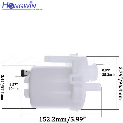 Filtre à carburant et régulateur de pression de carburant compatibles avec Volkswagen et Chevrolet (référence P5200890) (1/4)