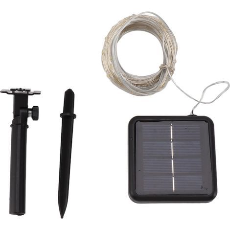 200 Bandes Lumineuses Solaires à LED, Hauteur Réglable, Cordons Lumineux étanches pour Terrasse, Piscine, Fête dans la Jungle Hawaïenne, Bar, Plage (1/5)