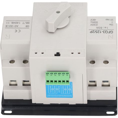 Interrupteur de Transfert Automatique Double Alimentation 63A 230V Générateur Commutateur pour Maison Atelier Bâtiment (1/5)