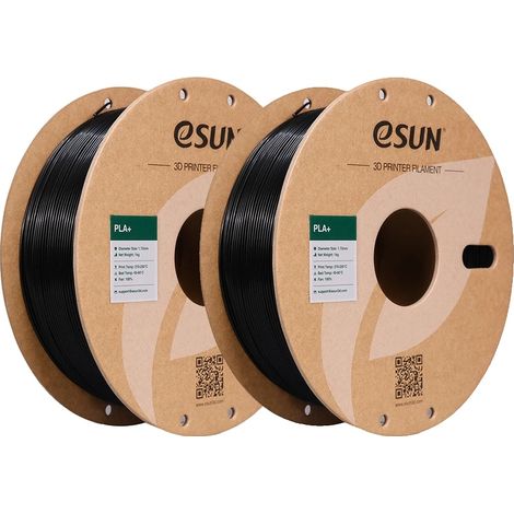 Filamento PLA, diametro 1,75 mm, certificato FDA e RoHS, nero (1/2)