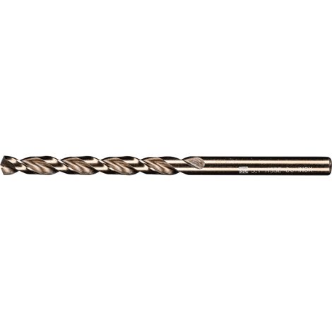 PFERD TOOLS Spiralbohrer INOX Ø 5,1 mm HSS-E Co5 N DIN 338 135° für zähe und harte Werkstoffe 10 Stk (1/4)