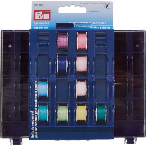 Prym Bobbin Box, Poliuretano, Blue, Purple, Transparent, 1 - Confezione (1/4)