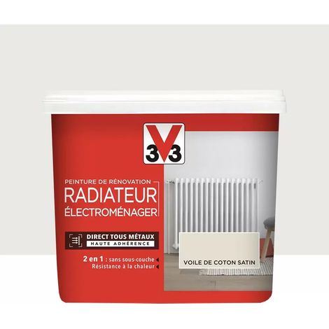 Peinture De Rénovation V33 Radiateur Électroménager Voile de coton 0,75 L (1/3)