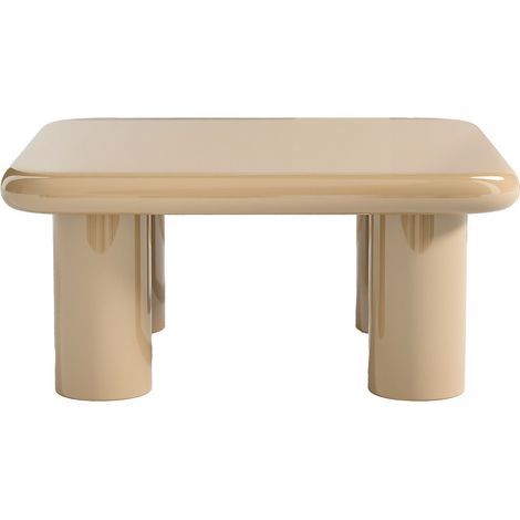 Tavolino in MDF Beige laccato - TAMISDA