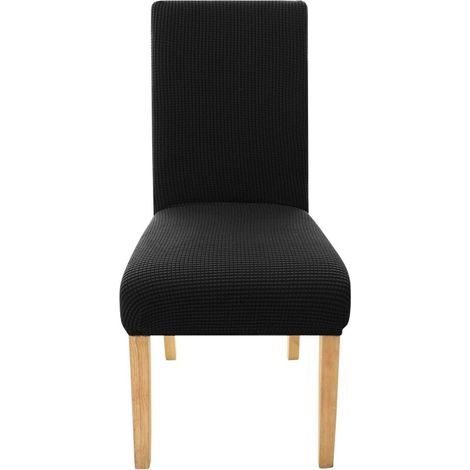 Cheap Black Indoor Washable Stretch Jacquard Wedding Chair Cover for Dining Room