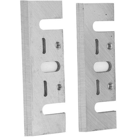 2 Pcs deux paires de lames de remplacement de rabot électrique manuel HSS pour raboteuses à bois (1/4)