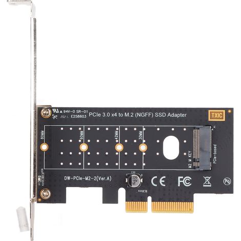 M.2-zu-PCIe-Adapter, vergoldete Leiterplatte, M.2 NVMe zu PCIe 3.0 x4, Hochgeschwindigkeits-Erweiterungskarte (1/5)