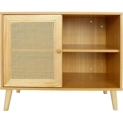 Aparador de madera "Iguana" - 80 x 40 x 66 cm - Marrón -